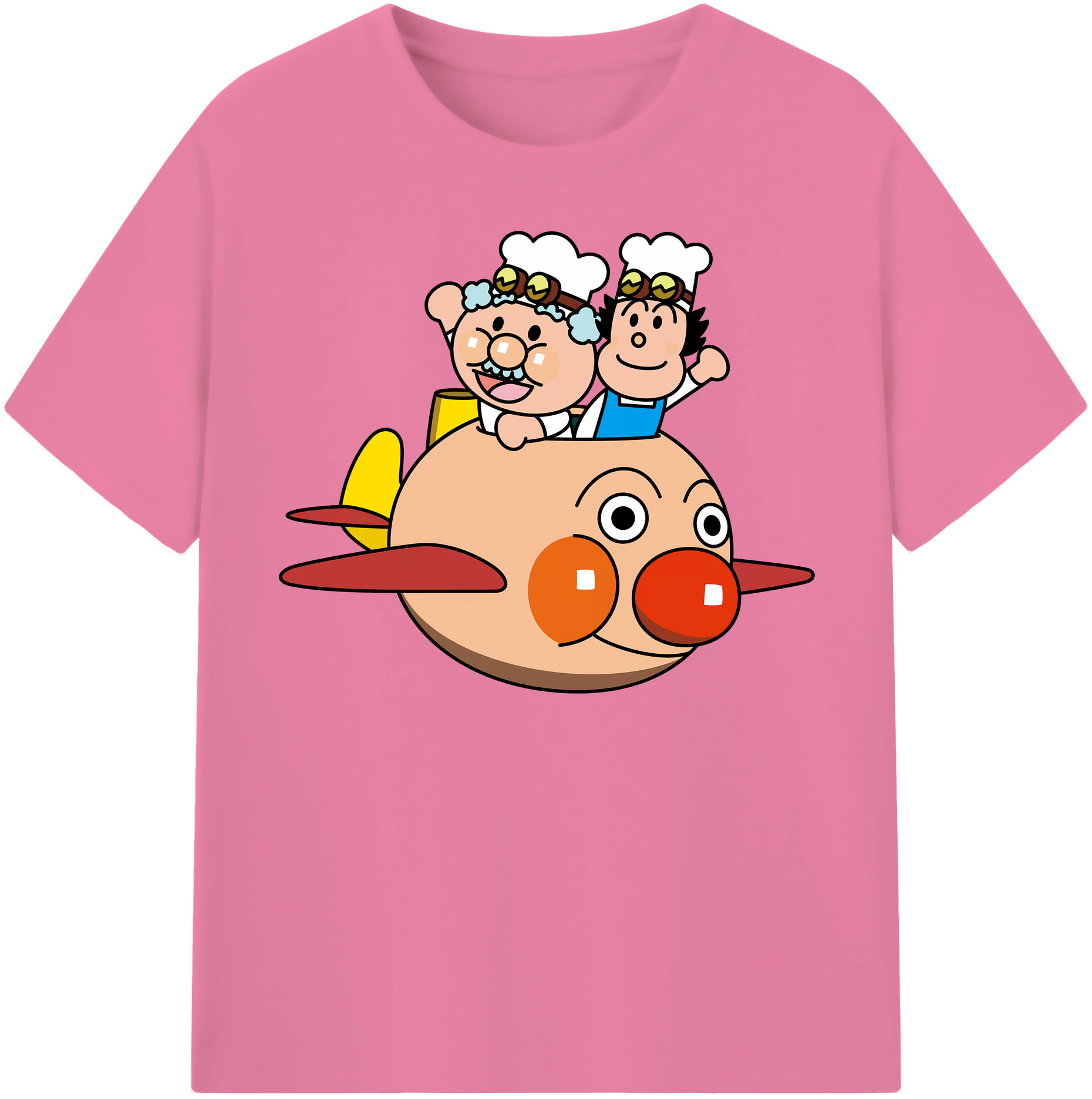 （画像用） アンパンマン Anpanman 綿100％半袖Tシャツ（フロントプリント）
